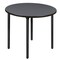 Regency Kee Folding Tables, 42 W, 42 L, 29 H, Wood, Metal Top, Grey TBF42RNDGYBK - alternate 1